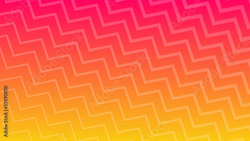 Modern colorful gradient background with zig zag lines