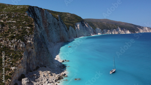 Hidden beach in Kefalonia Island, Greece