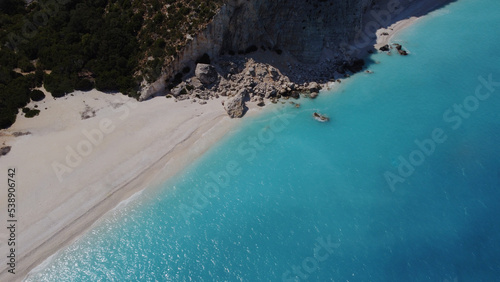 White beach in Kefalonia Island, Greece