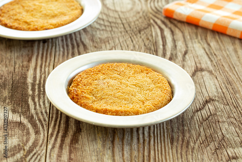 Traditional Turkish Dessert Kunefe, kunafa