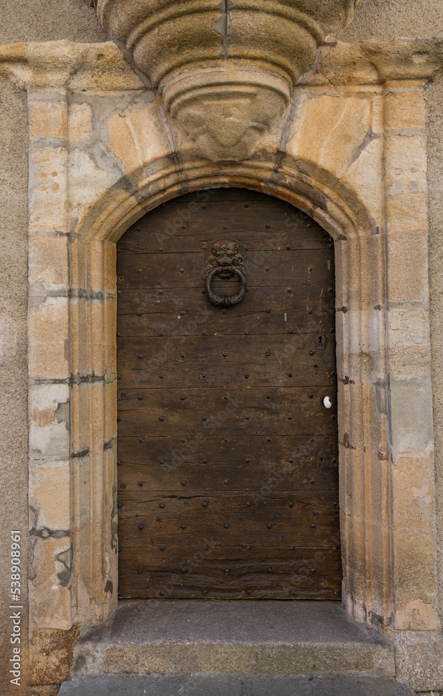 Saint-Benoit-du-Sault Old Door, France