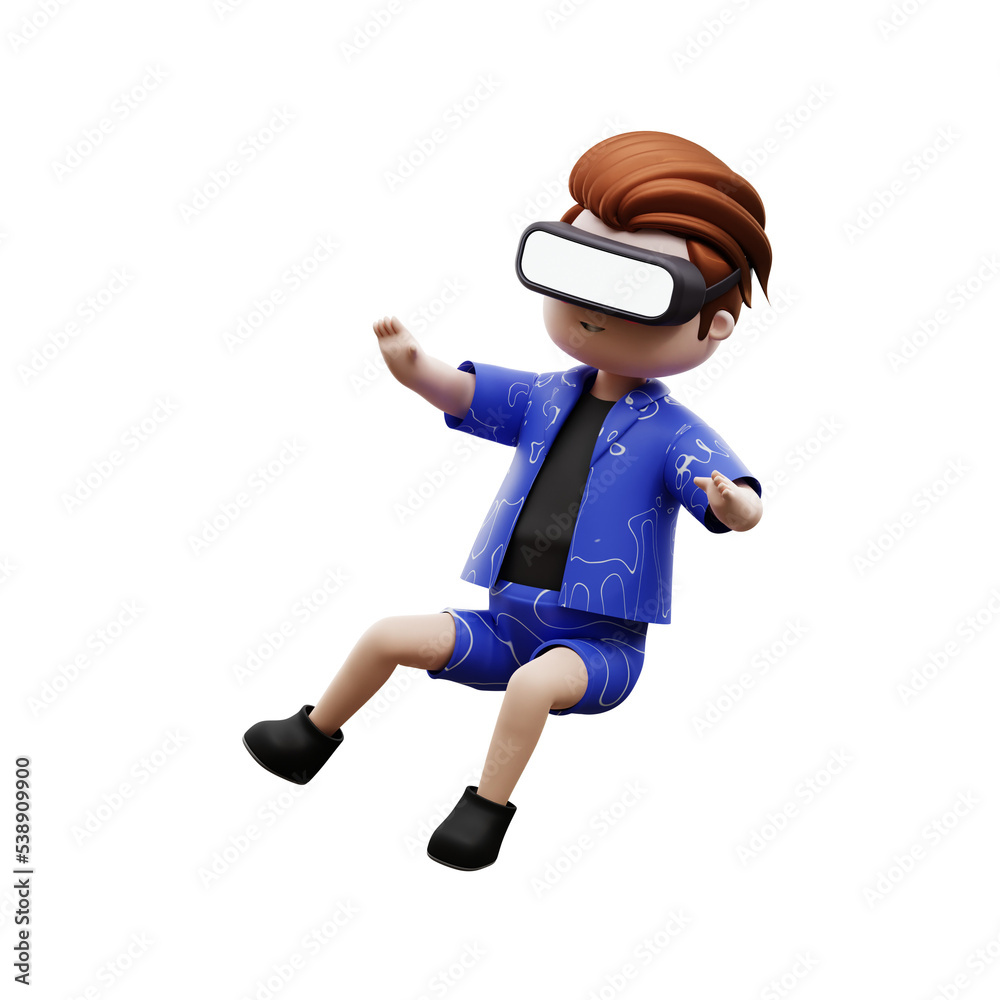 3d illustration metaverse characters 3d illustration metaverse characters
