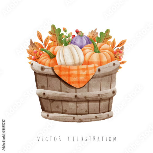 Autumn season, happy fall, vector illustration