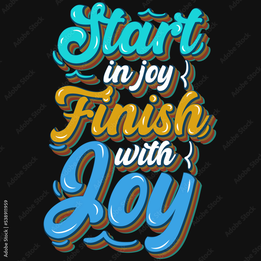 Fototapeta premium Awesome typography tshirt design