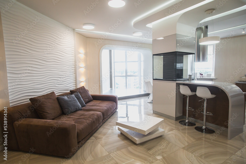 Beautiful modern apartment interior. Real estate concept. Beautiful modern apartment interior. Real estate concept.