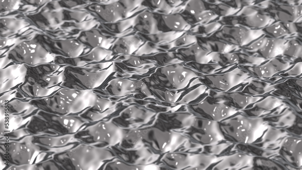 Chrome metal liquid surface background, 3d rendering Chrome metal liquid surface background, 3d rendering