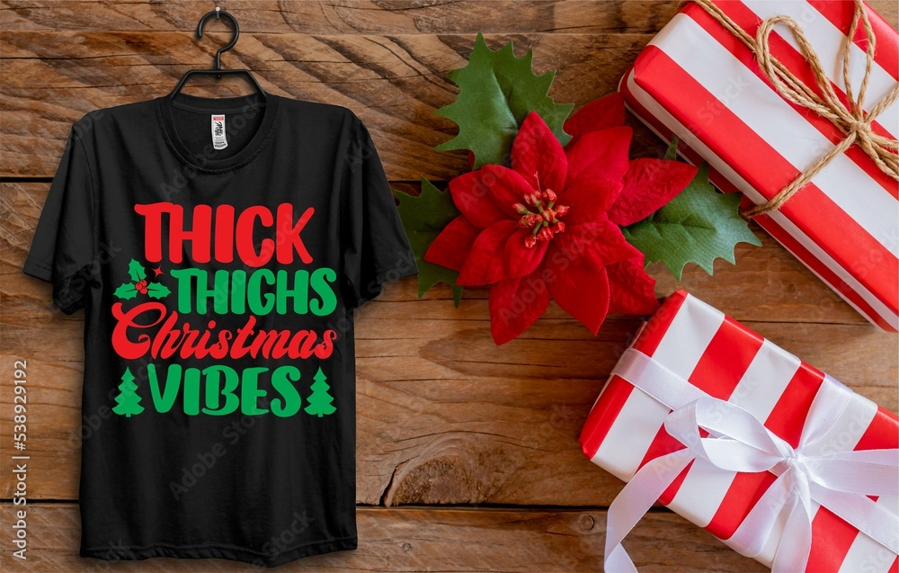 Fototapeta premium Christmas T-shirt design bundle