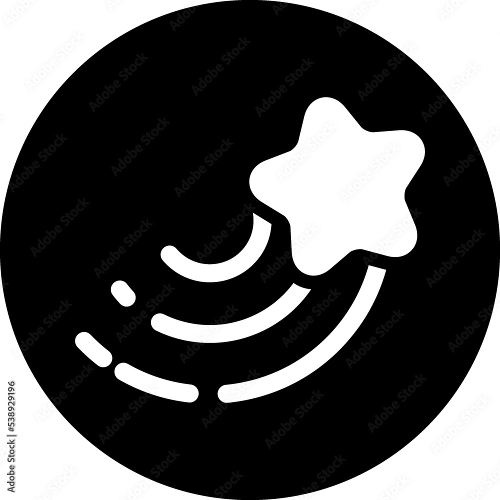 Shining star  button. Starry Sky