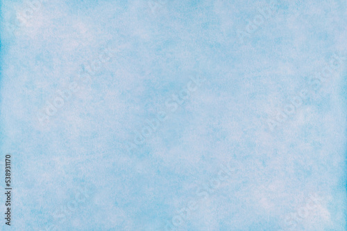 Blue sky watercolor background, texture paper