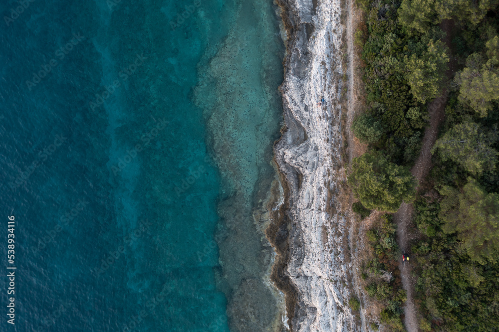Mediterranean Coastline with forest Mediterranean Coastline with forest