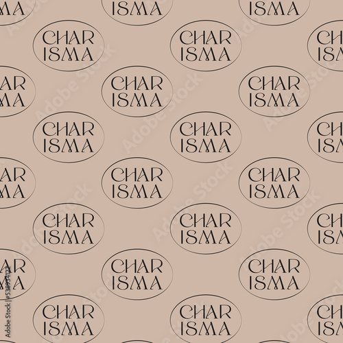 Charisma fashionable seamless pattern, texture, background, wallpapers, endless ornament, repeating print. Stylish wrapping paper, fabric, packaging design