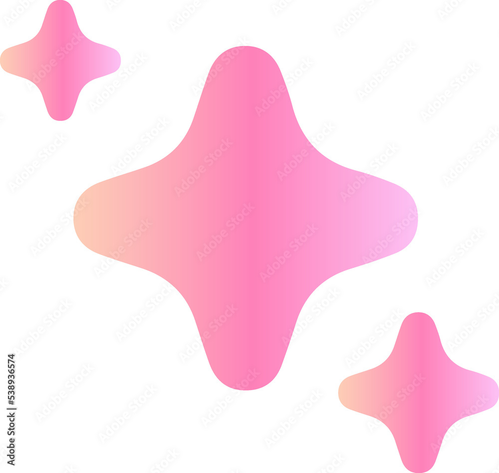 Cartoon Pink magic star Cartoon Pink magic star