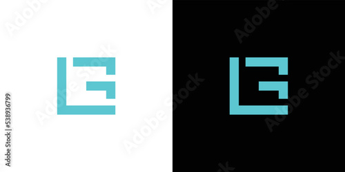 LG letter logo design vector photo