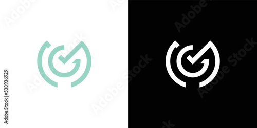 MG, GM Alphabets Letters Logo Monogram