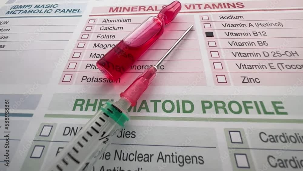 Medicine for injectable of synthetic supplement of vitamin B12