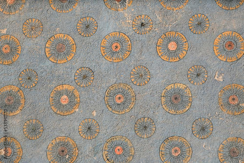 Wallpaper Mural Reproduction of the ancient wall-paintings in Erebuni Fortress. Yerevan, Armenia. Torontodigital.ca