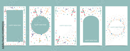confetti celebration background for social media, website