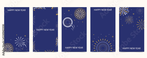 Color firework background for social media, website