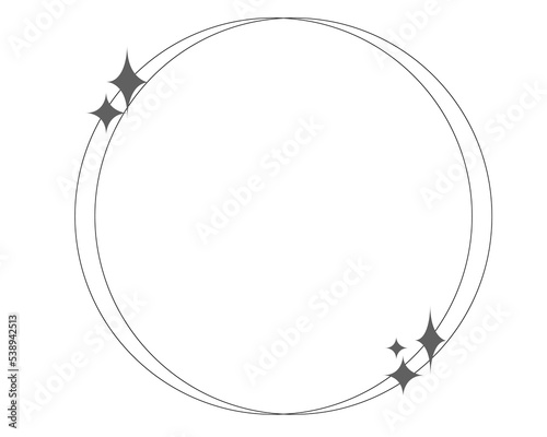 Sparkle Oval Monoline  Minimal
