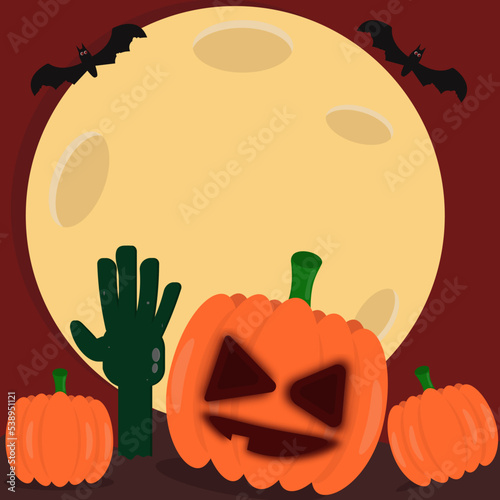 Spooky Halloween pumpkin