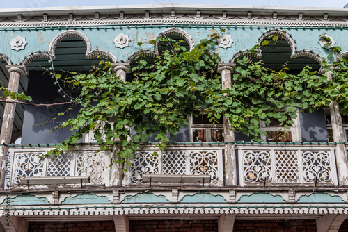 Wallpaper Mural Exterior of an old Georgian house in Tbilisi, Georgia, Europe Torontodigital.ca