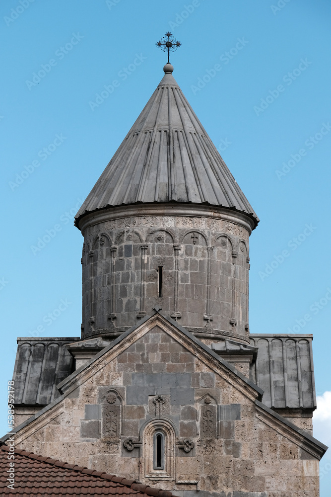 Surp Astvatzatzin (Holy Mother of God) Church of Haghartsin monastery on sunny summer day. Tavush Province, Armenia.