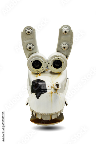 metal mask isolated on white background. This has clipping path.