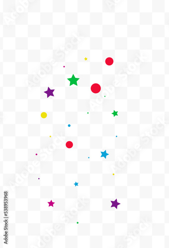 Color Starfall Carnival Vector Transparent