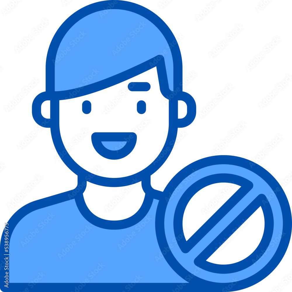 Stop_1 blue outline icon
