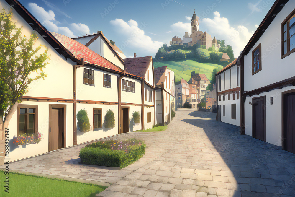 Fantasy Medieval Town Street