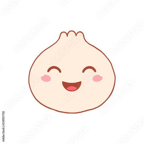 Cute kawaii Chinese dumpling