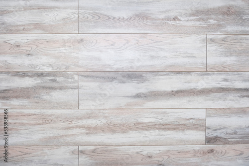 Wooden beige grunge plank floor background copy space