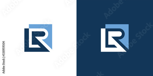 modern and unique letter R initials logo design 2