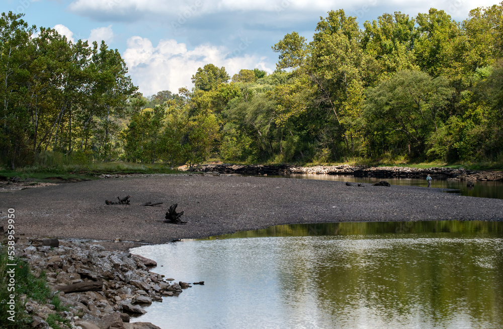 Along the river edge in Arkansas Along the river edge in Arkansas