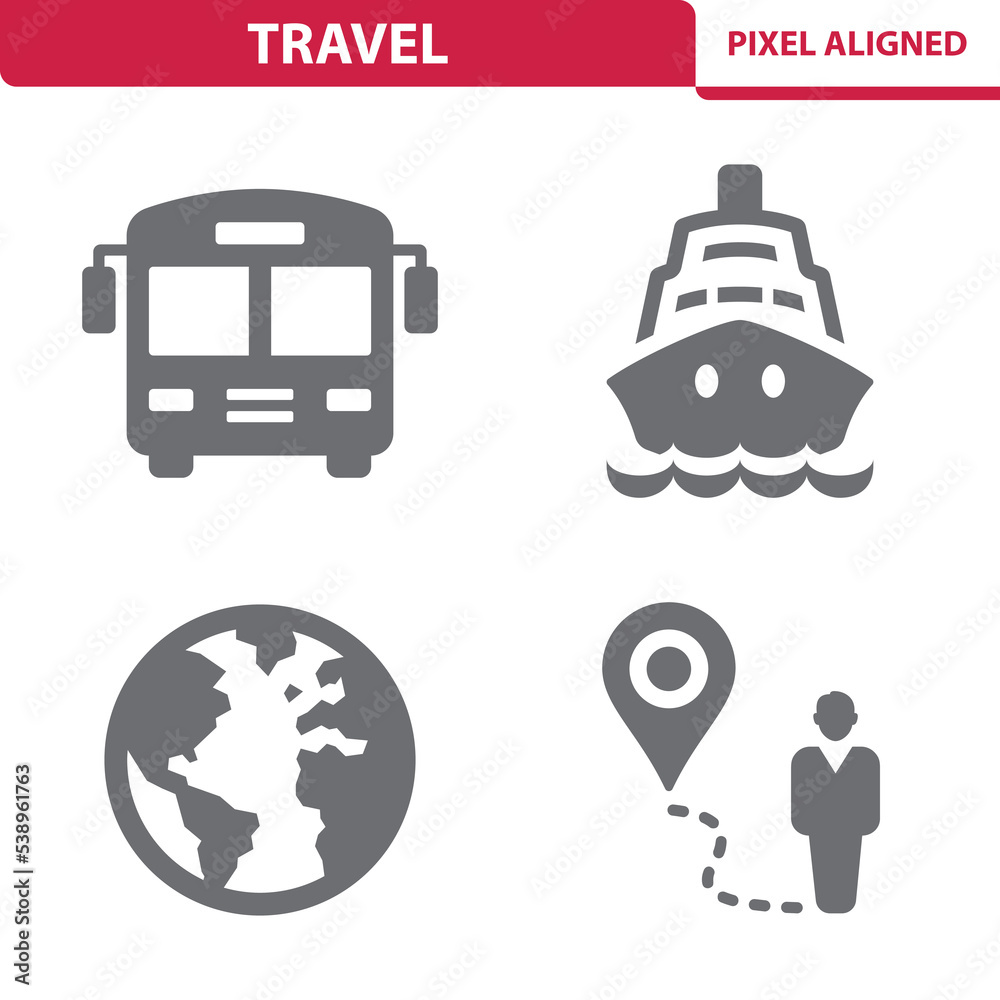 Fototapeta premium Travel Icons