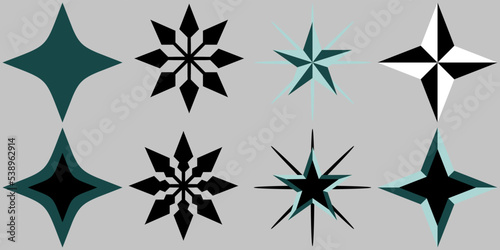 various star shapes for background design