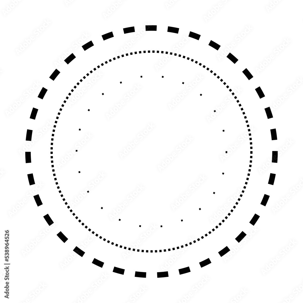 Tracing Circle Shape Lines Element For Preschool Kindergarten And