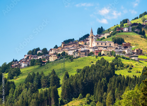 Village of San Nicolo di Comelico in Cadore Tal, Italy photo