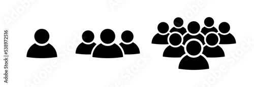 People icons. Crowd of people icon in flat style. User group network. Corporate team group Community member icon Social, men symbol Business team work sign Vector illustration for design, Web, UI, app
