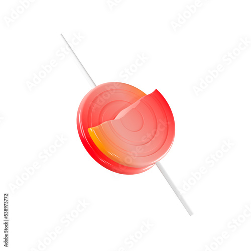 Lollipop icon isolated 3d render illustration