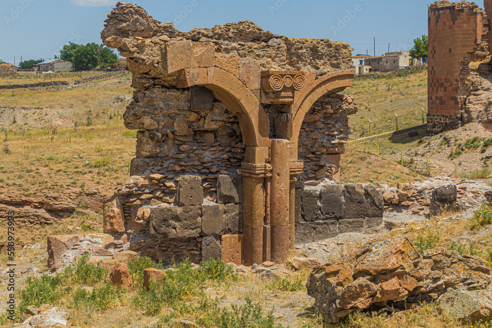 Ruins of the ancient city Ani, Turkey
