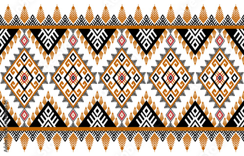 Geometric ethnic patterns seamless colorful oriental, western. seamless pattern. Design for fabric, curtain, background, carpet, wallpaper, clothing, wrapping, Batik. Vector illustration pattern.