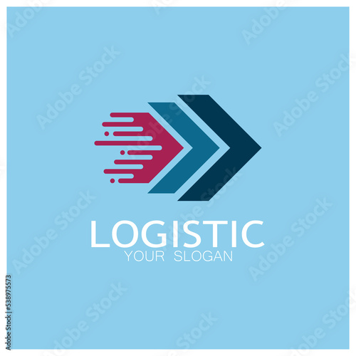 logistics logo icon illustration vector design  distribution symbol  delivery of goods  economy  finance