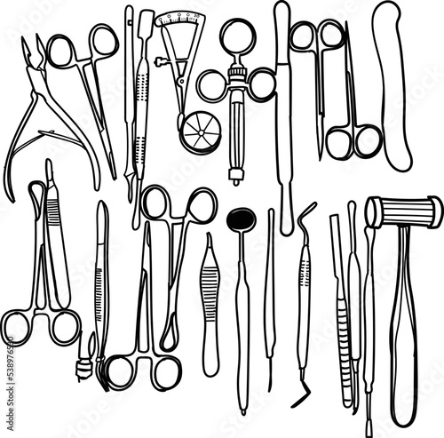 health and medical vector set.
