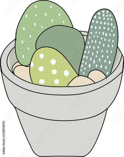 Cactus icon. Cartoon cactus in a pot. Prickly plant. Vector graphics to design.vector illustration isolated.EPS 10.