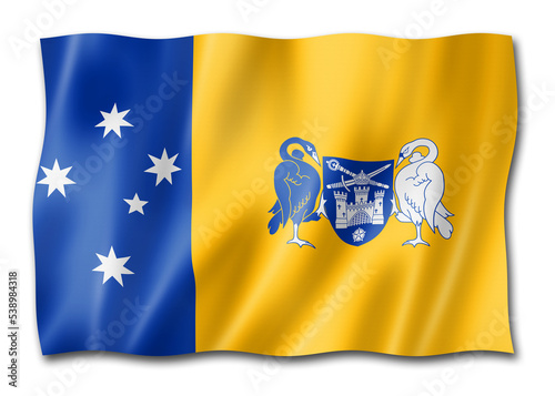 Canberra city and Australian Capital territory flag, Australia