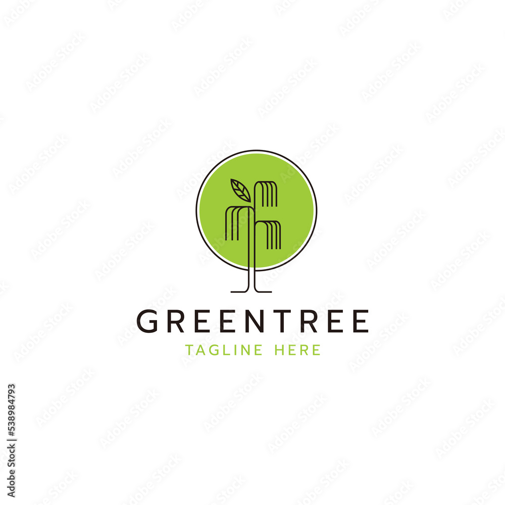 Tree life logo icon design template flat vector Tree life logo icon design template flat vector