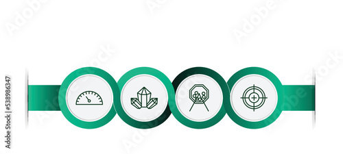editable thin line icons with infographic template. infographic for concept. included ,