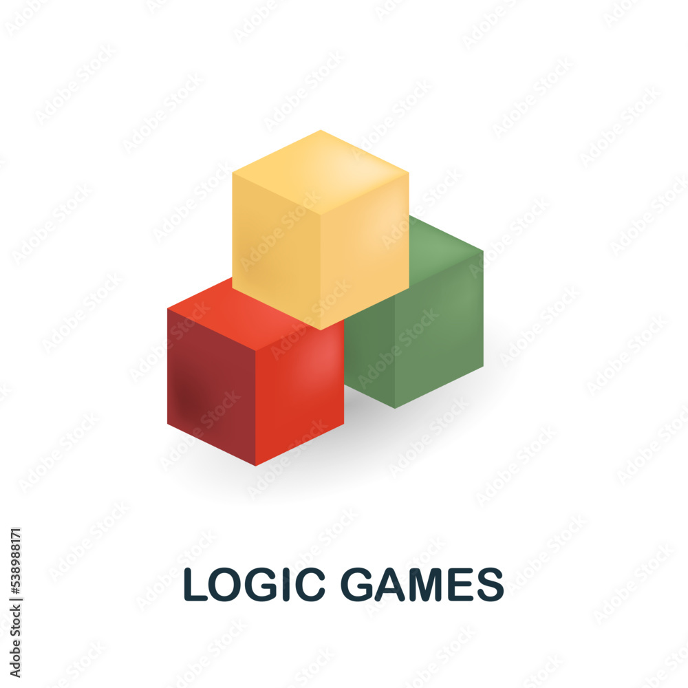 Logic Games icon. 3d illustration from back to school collection. Creative Logic Games 3d icon for web design, templates, infographics and more Logic Games icon. 3d illustration from back to school collection. Creative Logic Games 3d icon for web design, templates, infographics and more