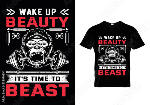 Gym T Shirt Design With Message
